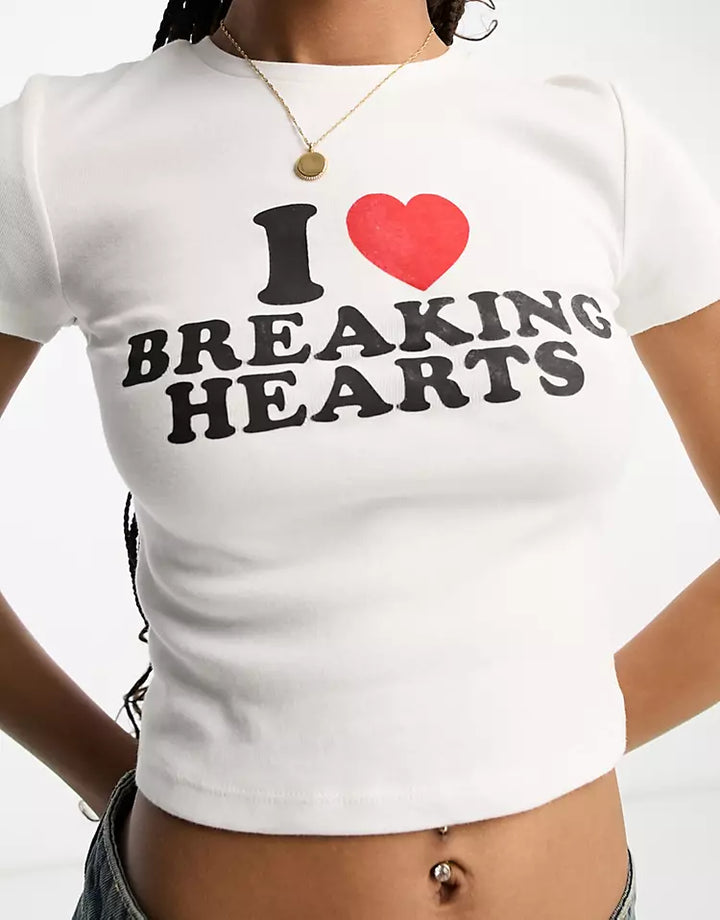 Printed Crop T-shirt