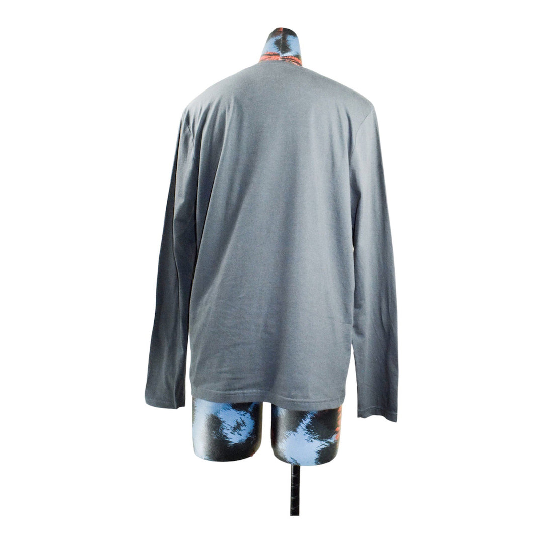 Long-sleeved V-neck Top