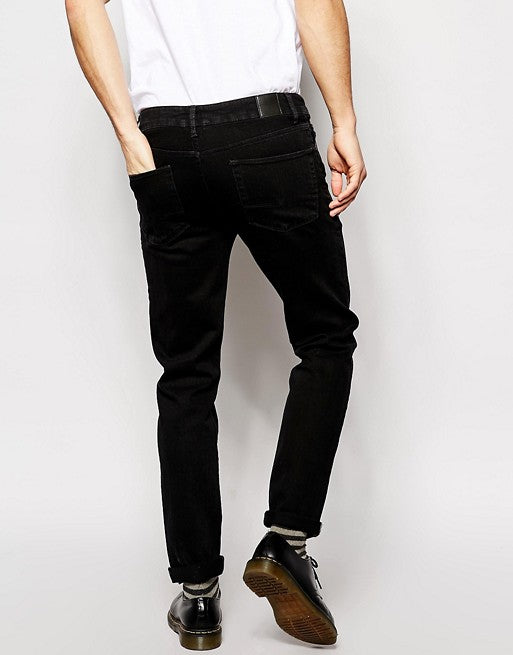 11.5oz Denim Skinny Jeans in Black