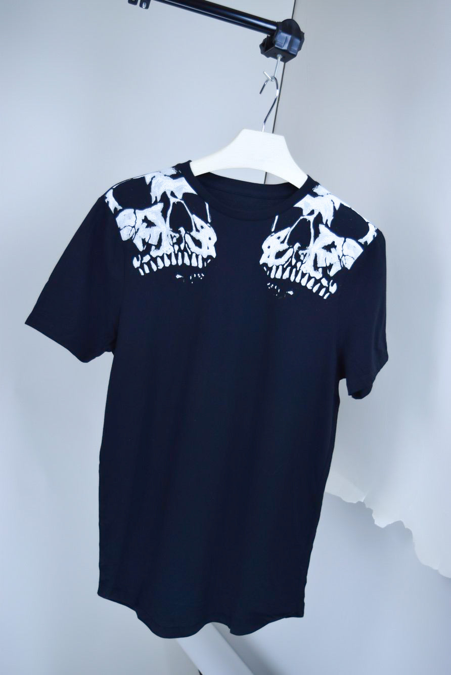 Printed Longline Cotton T-shirt