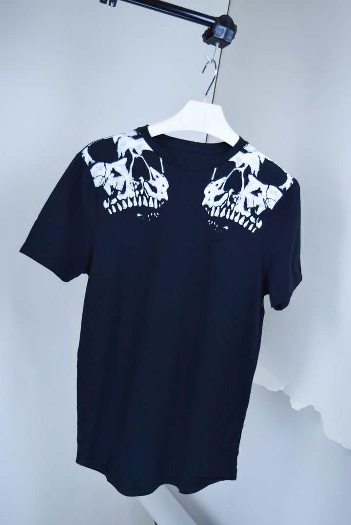 Printed Longline Cotton T-shirt