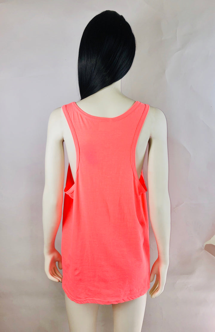 Sunny Peach Racer-Back Tank Top