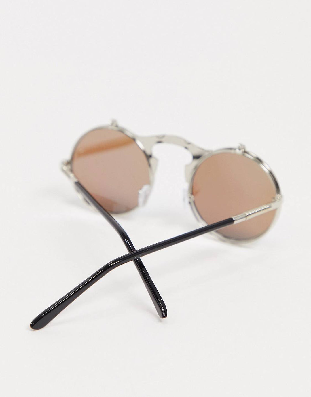 Rounded Sunglasses with Dual-Lens