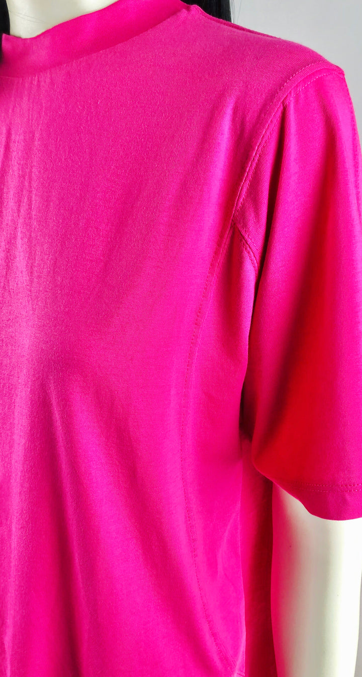 Mock Neck Longline T-shirt